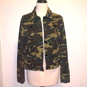 Elan Camo Denim Jacket, M